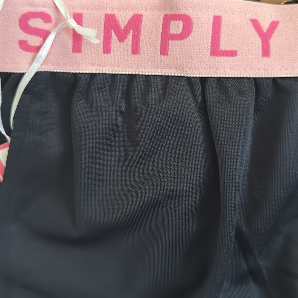 Simply Southern Cheer Shorts Pink Logo Taping & Seashell Trim Pockets NW… - Picture 6 of 9